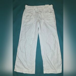 Banana Republic Women's White Wide Leg Pants